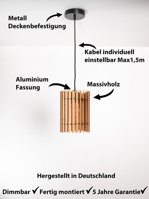 Pendelleuchte Kischholz Modern 