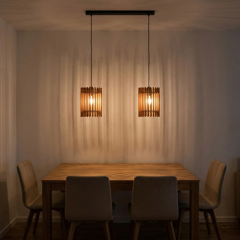 pendeleluchte aus Holz kleine rtisch gemütliches licht 